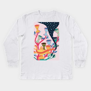 Nine of Cups Kids Long Sleeve T-Shirt